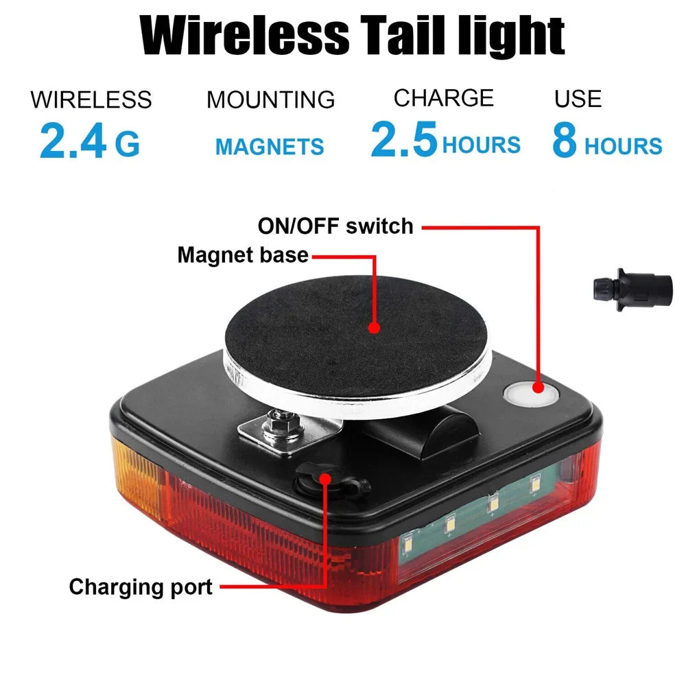 Magnetic Wireless LED Trailer Light 2PCS