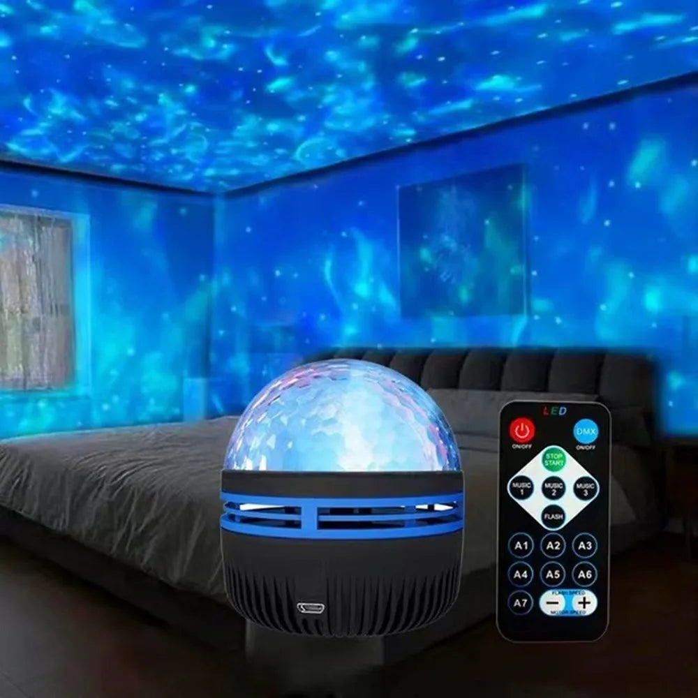 360° Rotating USB Galaxy Projector