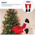 Yeouu | Christmas decoration Santa legs | Funny Santa leg decoration | Fabric figure to hang