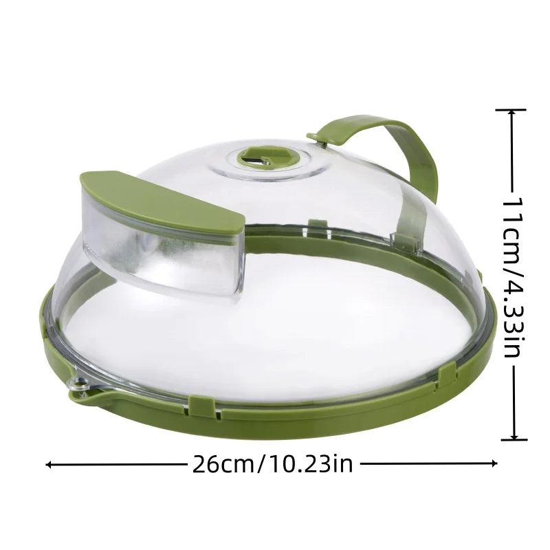 Microwave Splatter Cover With Water Steamer