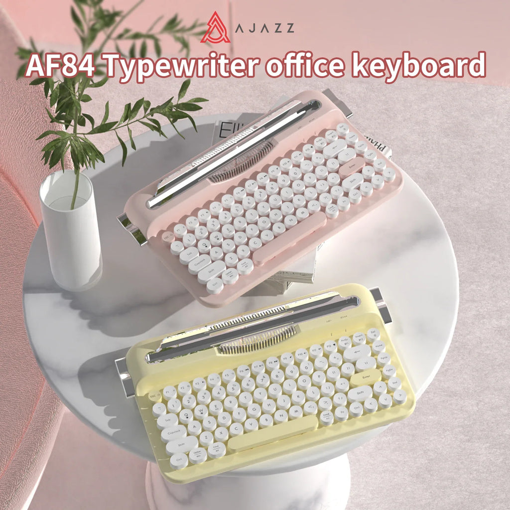 Retro Bluetooth Typewriter Keyboard