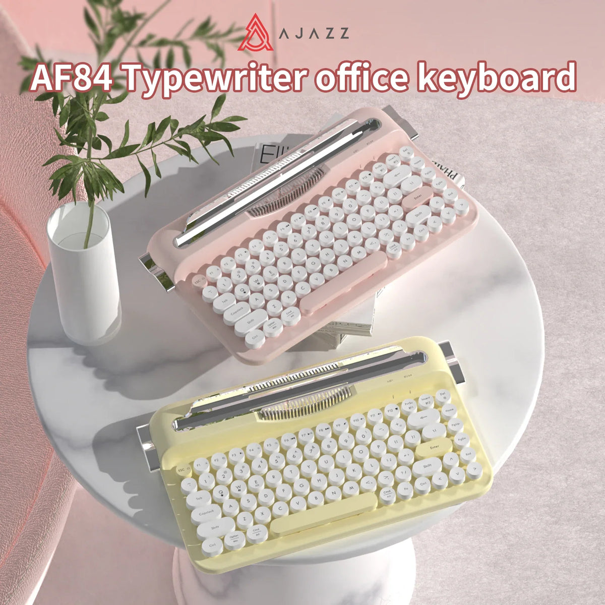 Retro Bluetooth Typewriter Keyboard