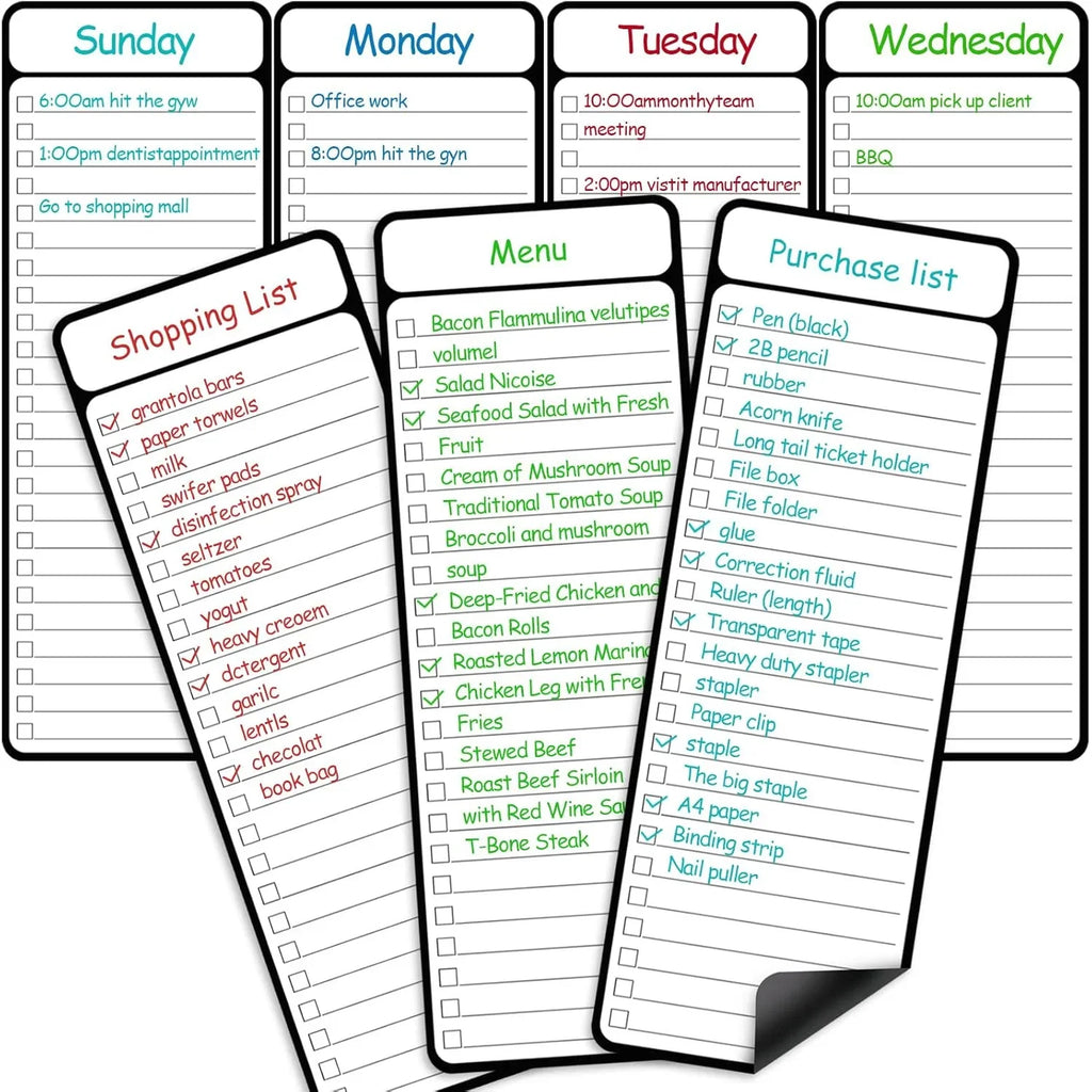 Multifunctional Magnetic Checklist Planner