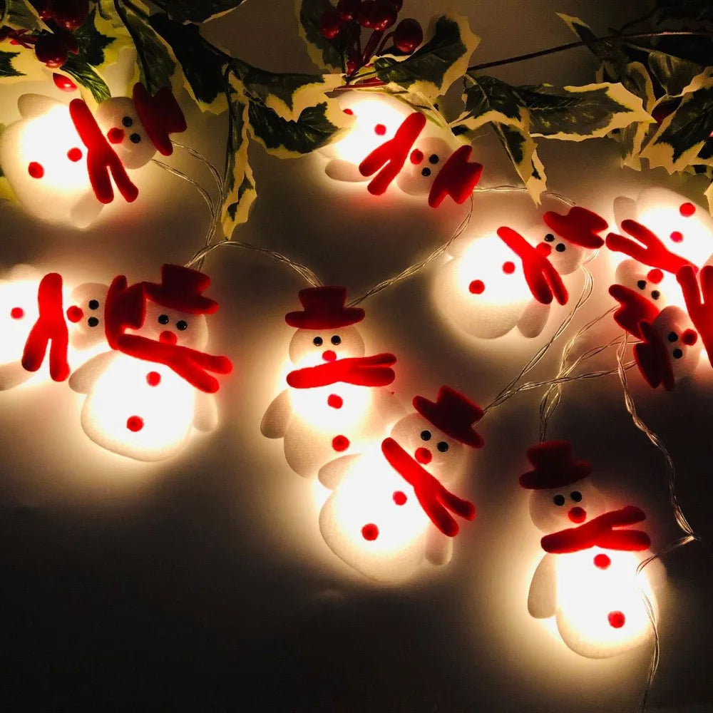 Yeouu | FrostyGlow – Snowman Christmas Tree Lights and Hanging Ornaments