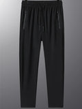 High Elastic Ice Silk Casual Pants