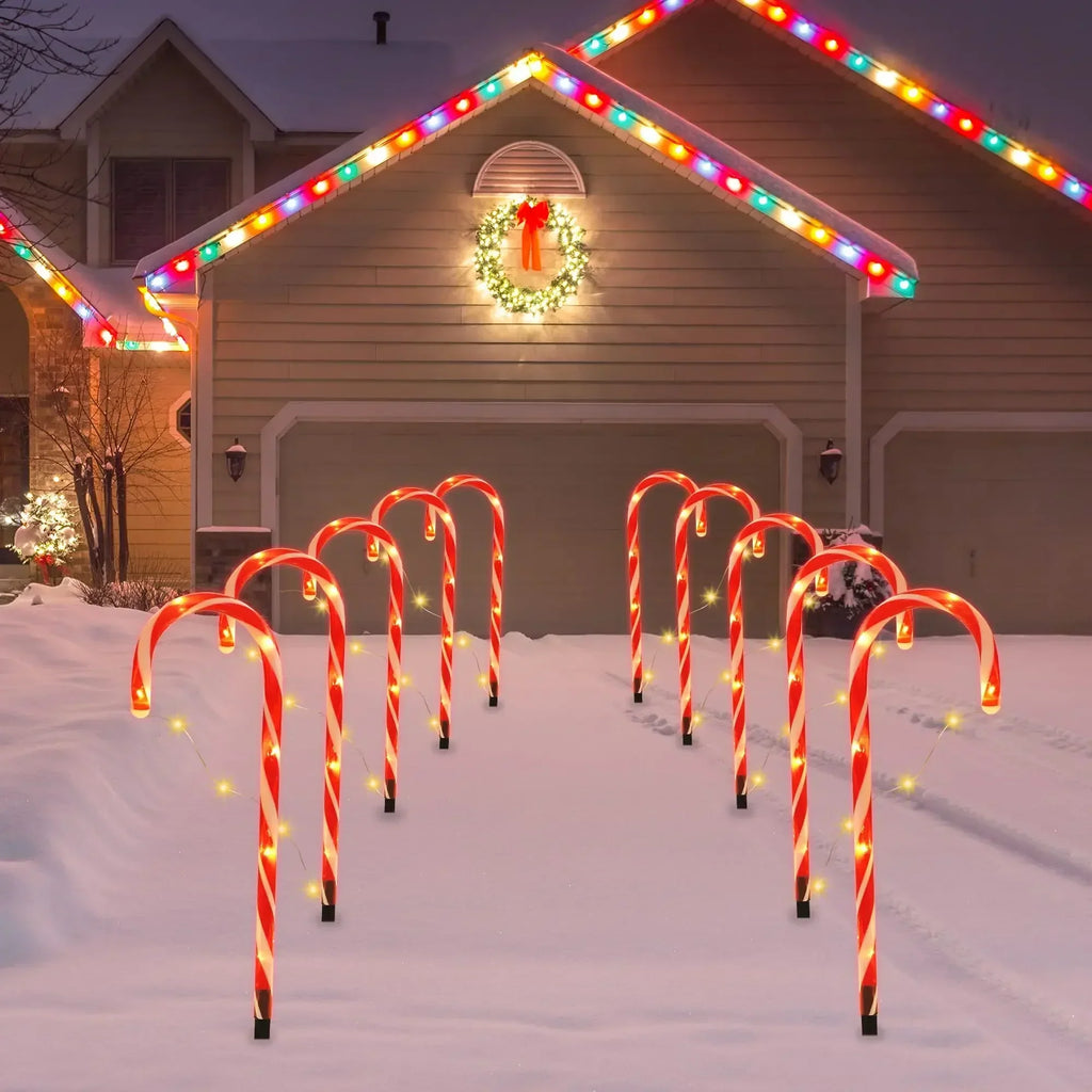 Yeouu | CandyCaneLuxe | Waterproof LED Christmas lights