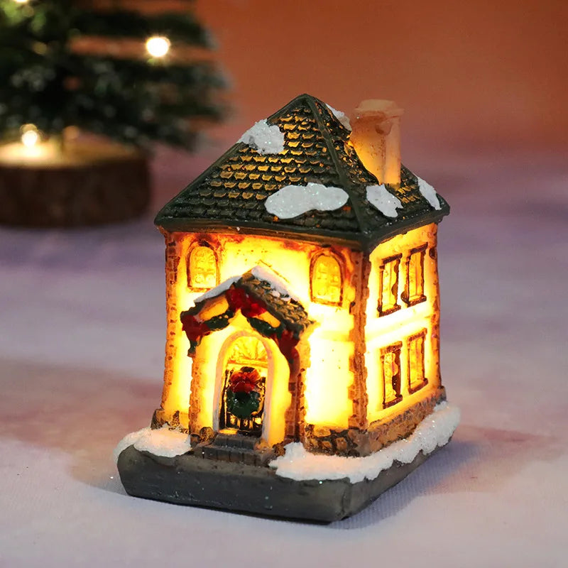 Yeouu | Winter Dreams LED Christmas House Figurines