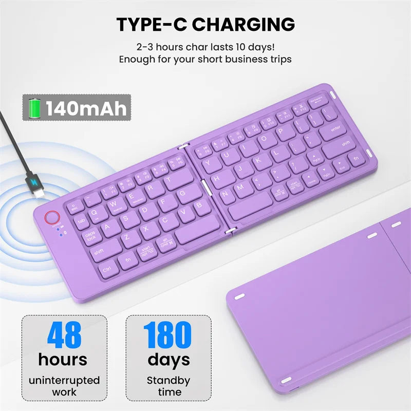Foldable Bluetooth Keyboard