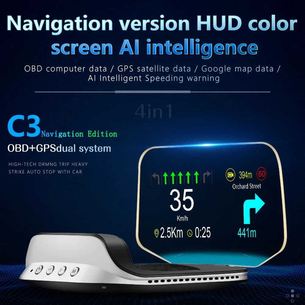 Multifunctional Car Heads-Up Display