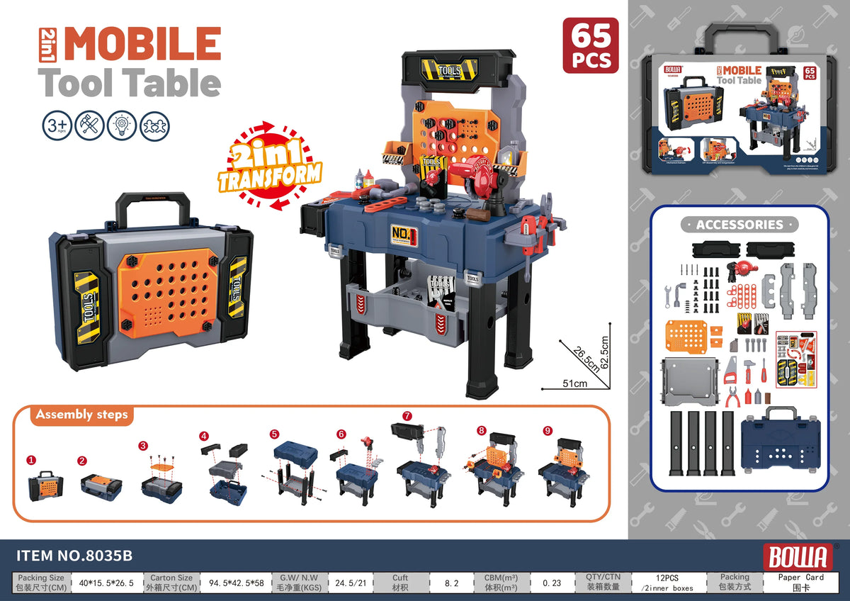 Toddler Transformable Construction Tool Kit
