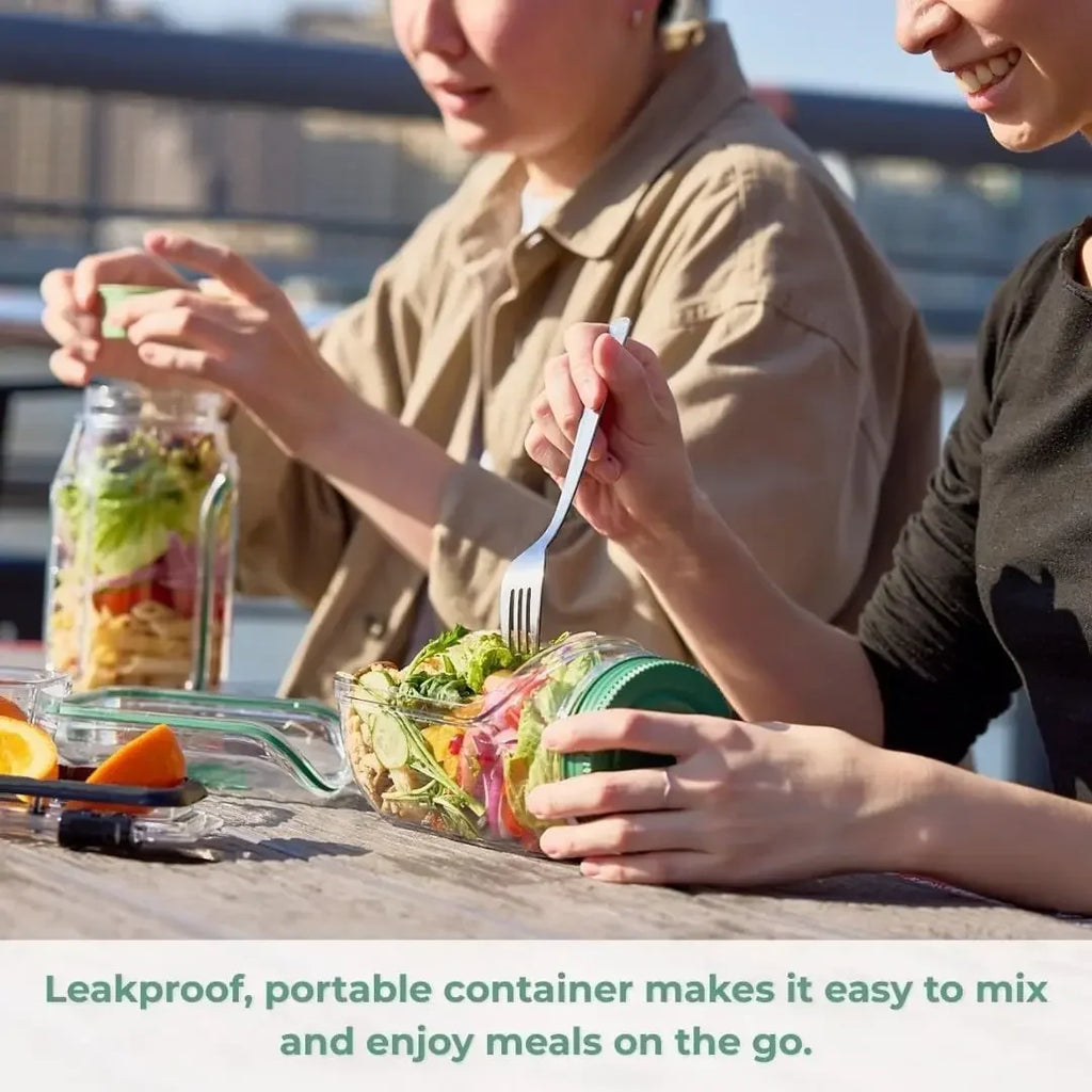 Salad Jar With Side-Opening