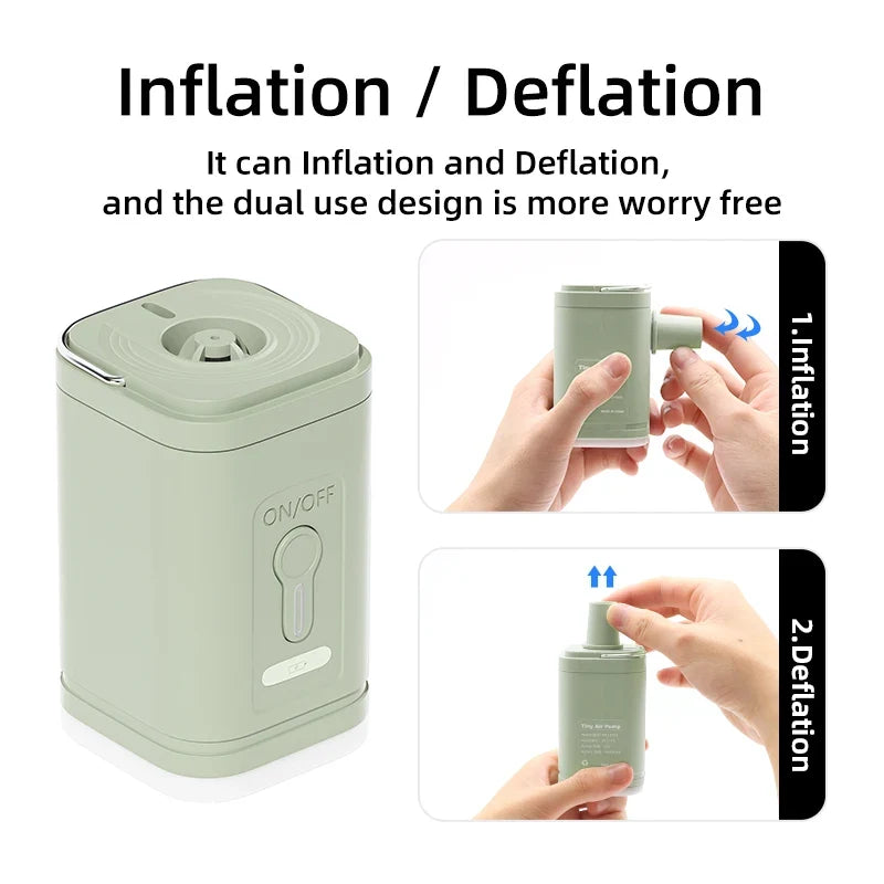 3 in 1 Electric Mini Wireless Air Compressor