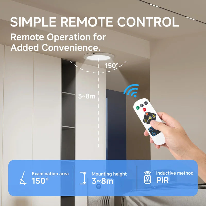 Wireless Detachable Motion Sensor Ceiling Light