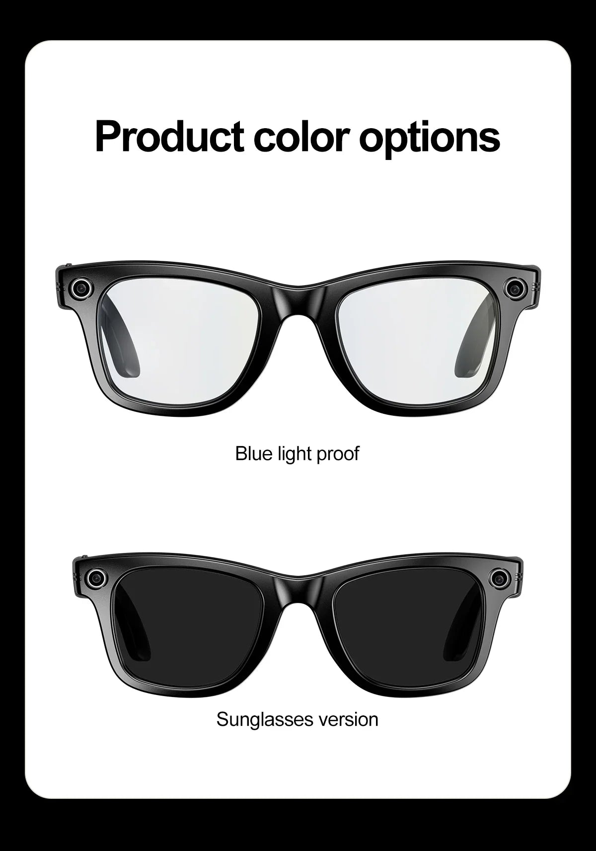 Smart Bluetooth Camera Glasses