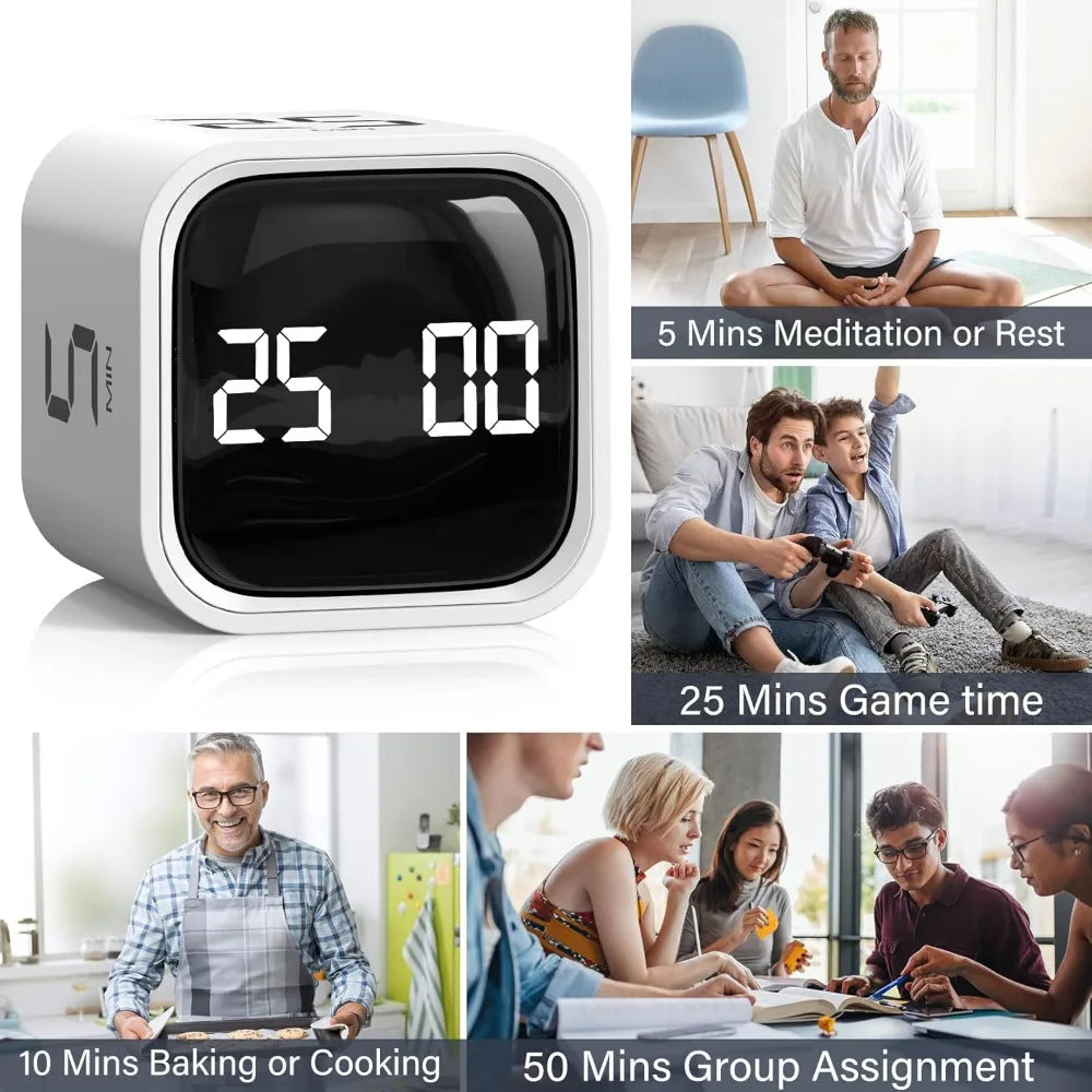Mini Cube Flip Digital Timer