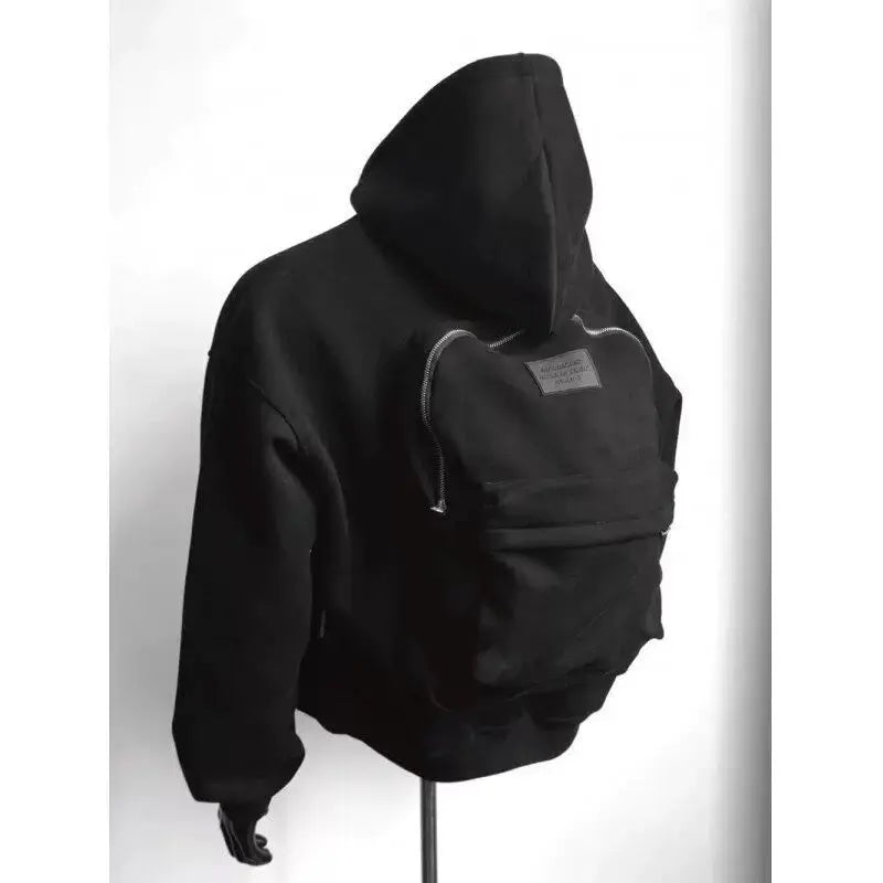 Backpack Style Hoodie