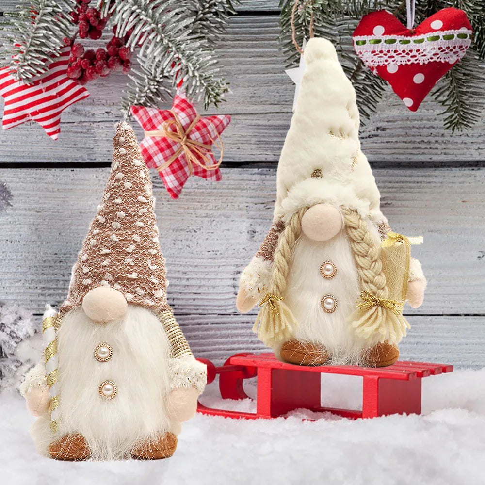 Yeouu | Nordlumis | Glowing Christmas Gnome | 30 × 10 × 10 cm | LED Window & Table Decoration | Battery Operated | Gift Idea for Christmas & New Year