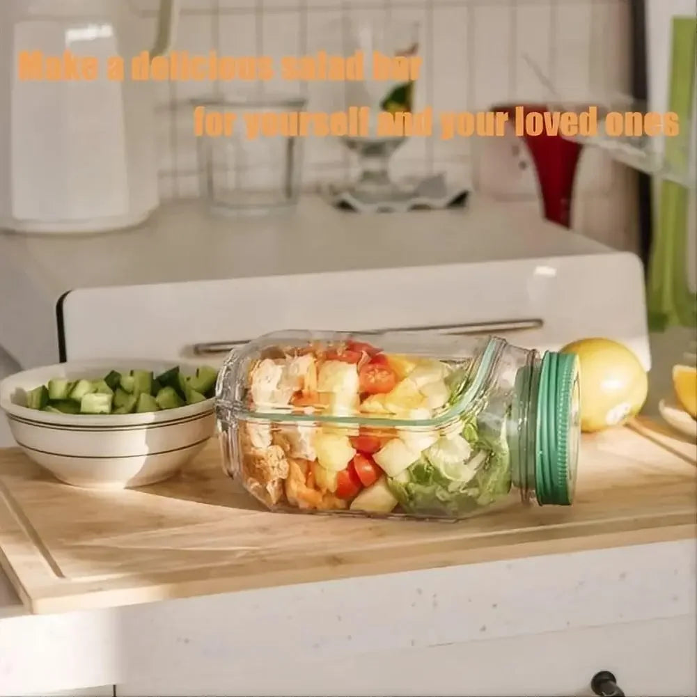 Salad Jar With Side-Opening