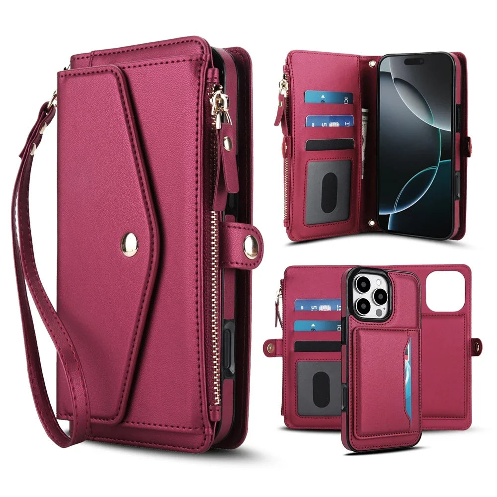 Multifunctional Lanyard Wallet Magsafe IPhone Case