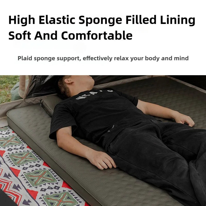 Compact Self-inflating Camping Bed