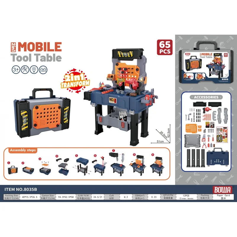 Toddler Transformable Construction Tool Kit