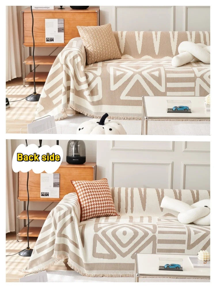 Sofa Towel With Tassels
