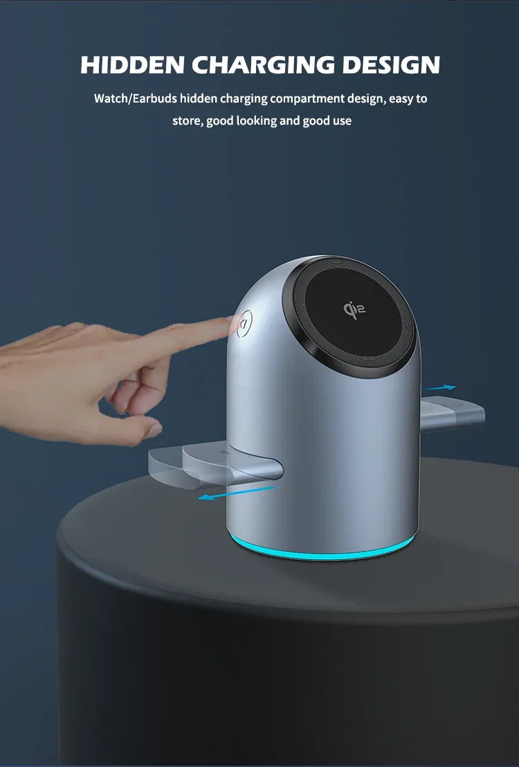 3 in 1 Magnetic Wireless Fast Charging Station