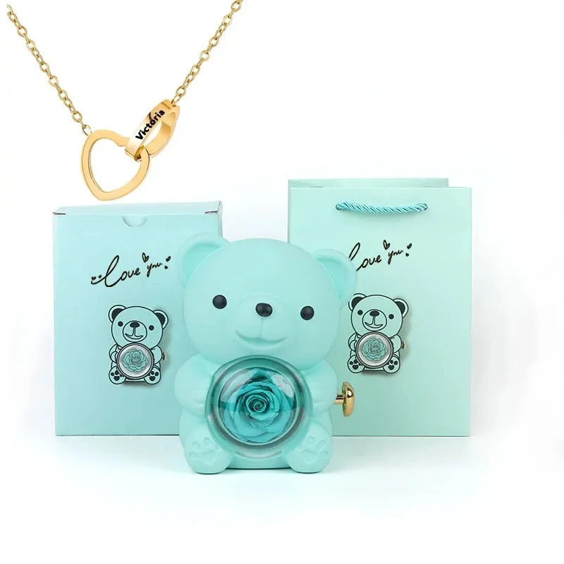 Teddy Bear Rose Gift Set