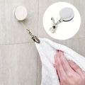 SnapBack Self-Retracting Bathroom Towel Hook