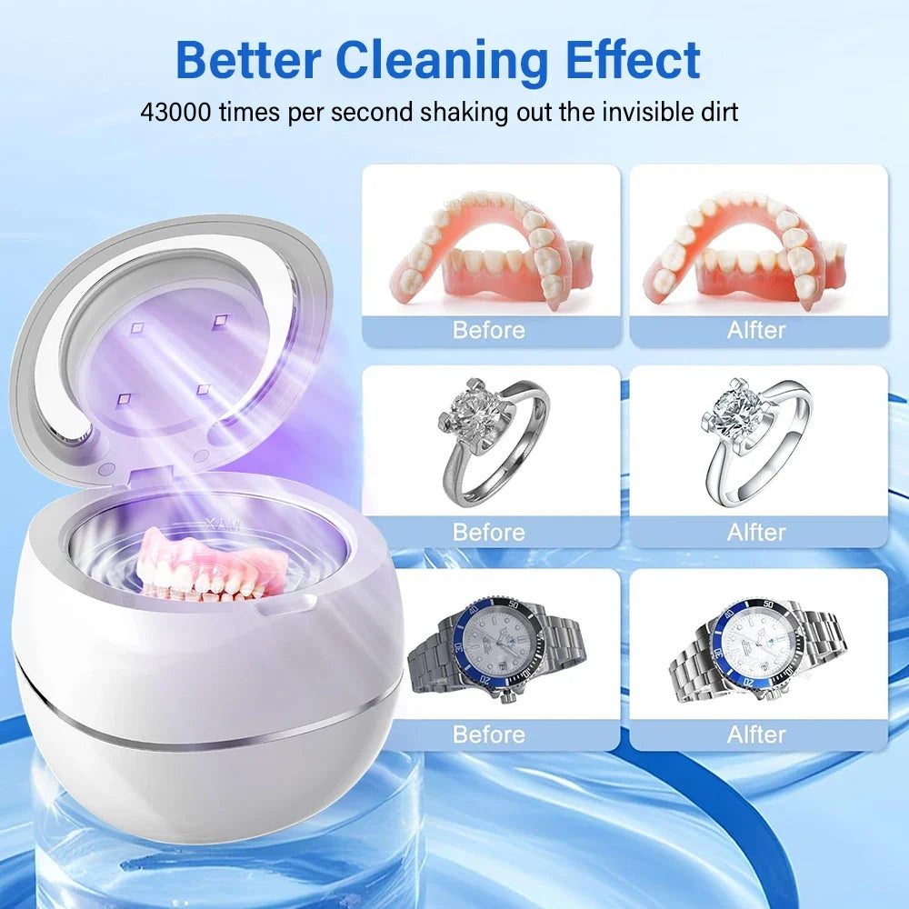 Mini Portable UV Ultrasonic Cleaner