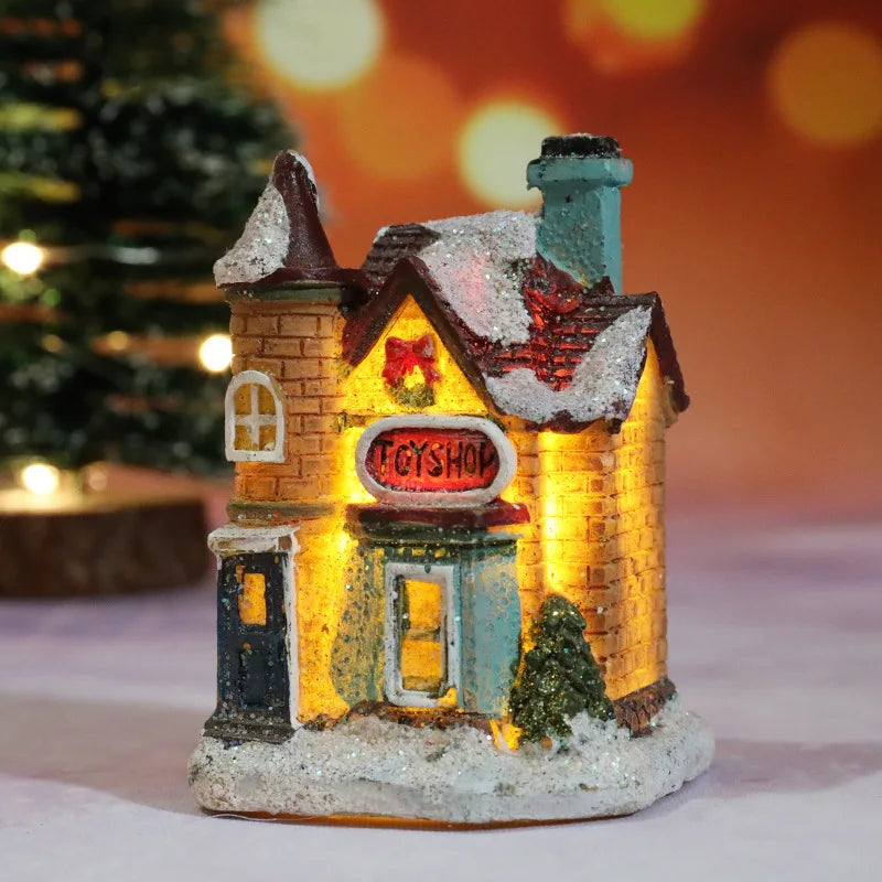 Yeouu | Winter Dreams LED Christmas House Figurines