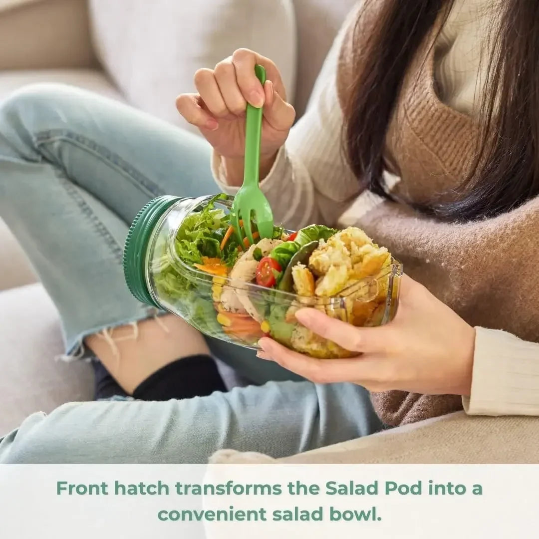 Salad Jar With Side-Opening