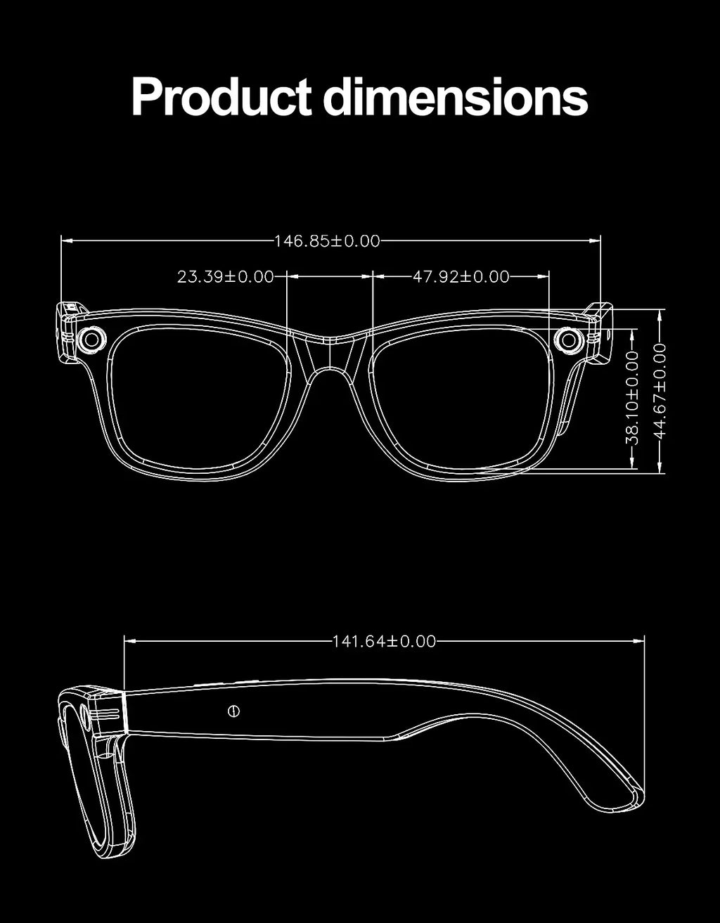 Smart Bluetooth Camera Glasses