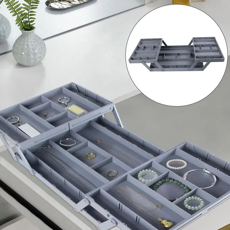 Multi Level Collapsible Organizer Drawer