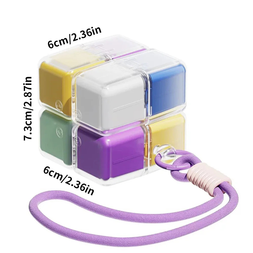 Magic Cube Medicine Storage Box