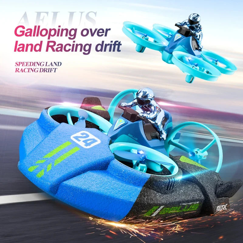 RC 3 in 1 Sea Land And Air Flying Boat Car Toy