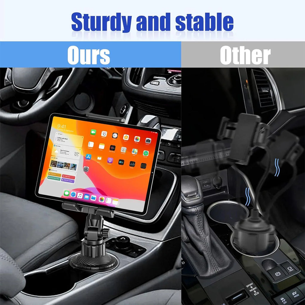 Car Cup Holder Phone Mount with Heavy Duty Base
