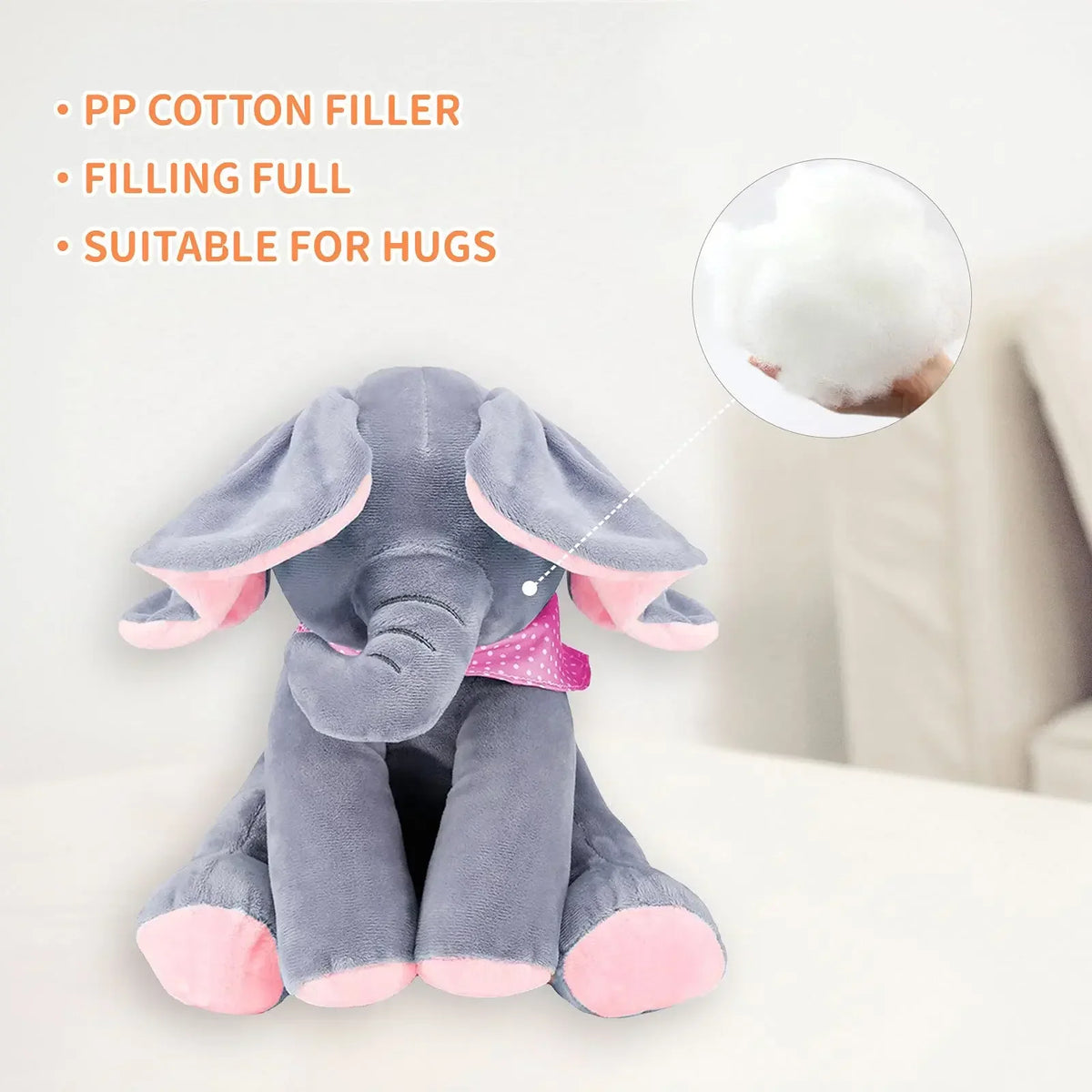 Hide and Seek Elephant Plush Toy