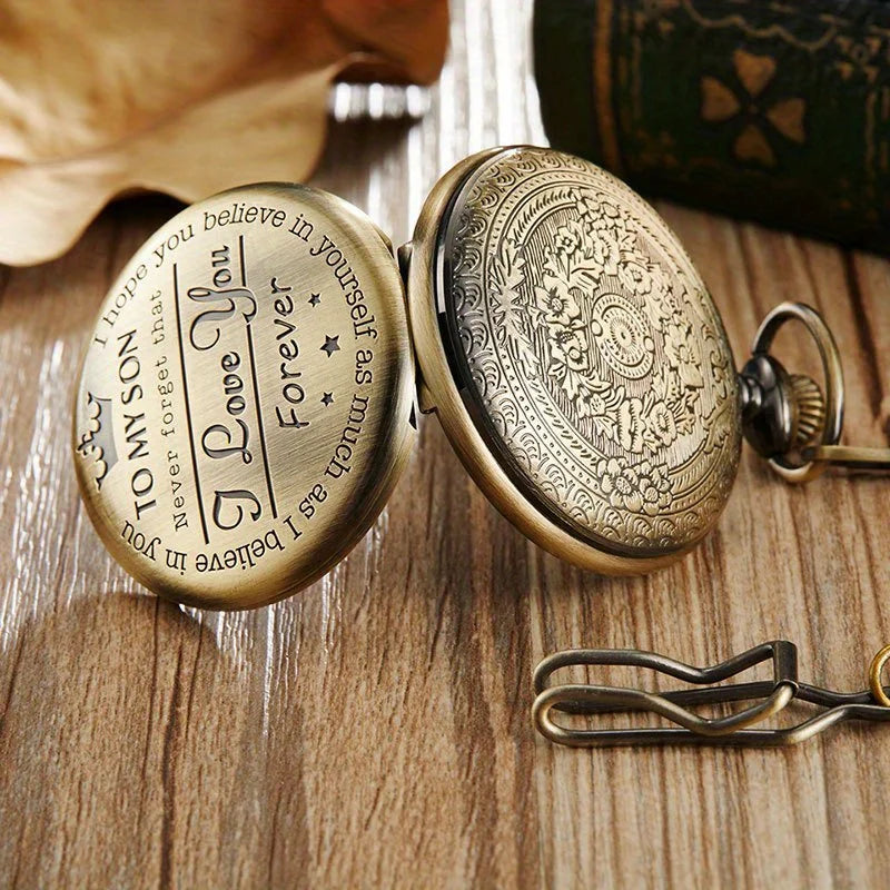 Engraved Vintage Pocket Watch
