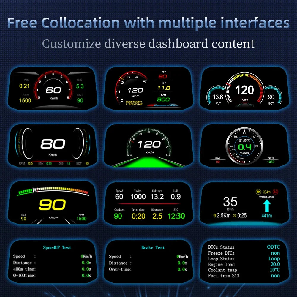Multifunctional Car Heads-Up Display