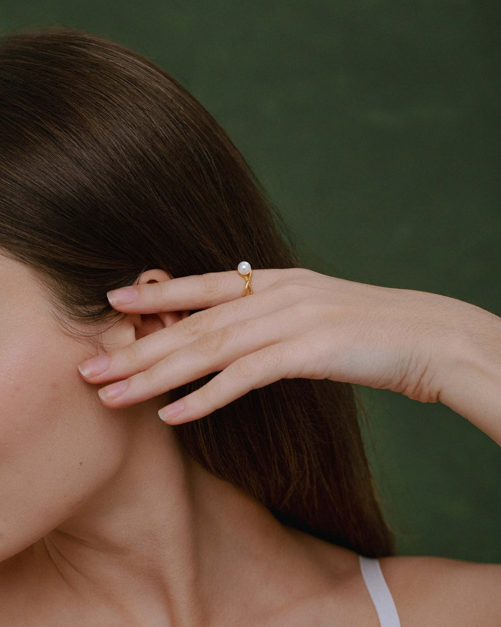 Wavelet Freshwater Pearl Ring