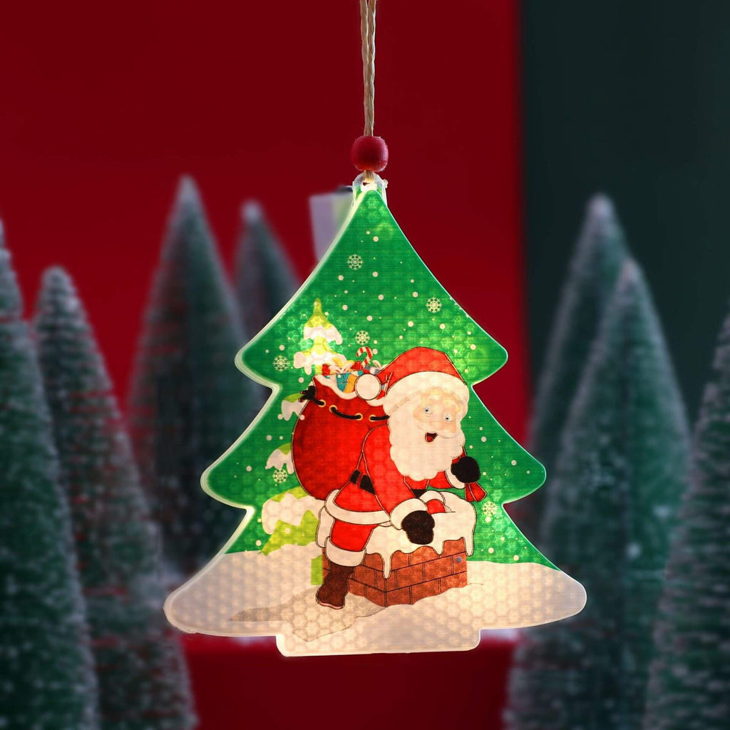 Yeouu | Christmas Decorative LED Plastic Painted Hanging Lights