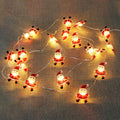 Yeouu | Christmas Elk Snowman Decoration LED Copper Wire String Lights