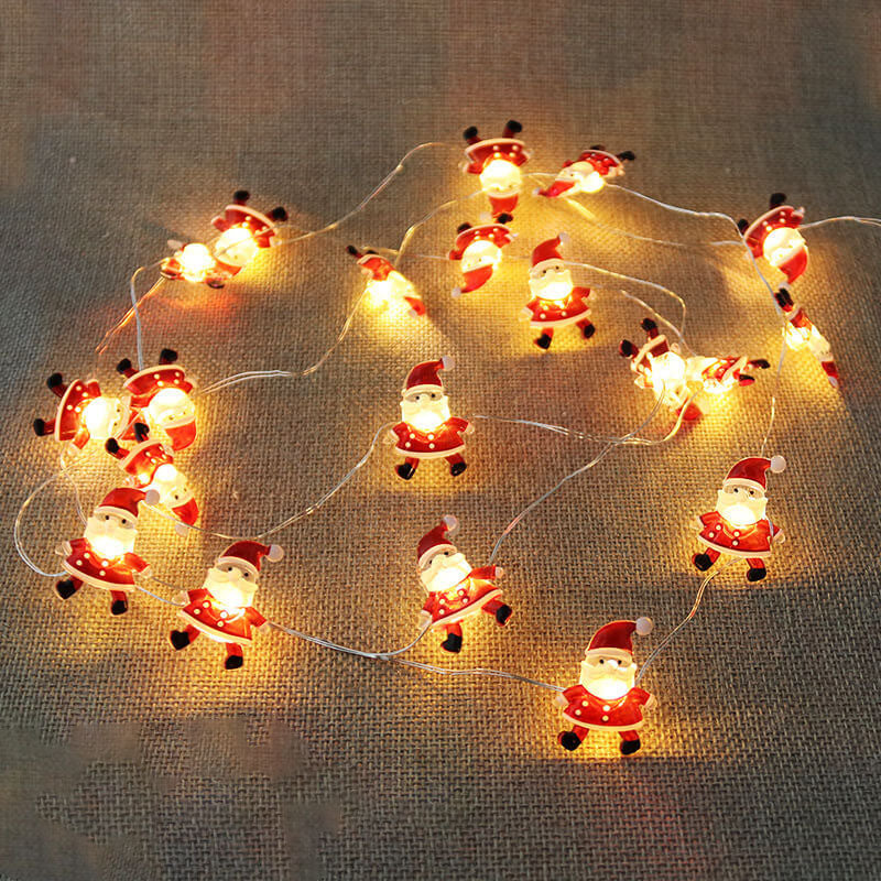 Yeouu | Christmas Elk Snowman Decoration LED Copper Wire String Lights