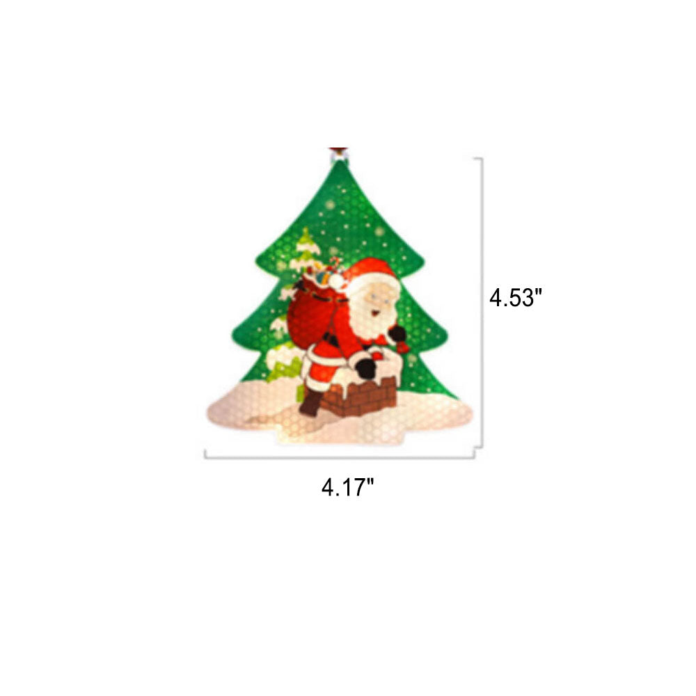 Yeouu | Christmas Decorative LED Plastic Painted Hanging Lights