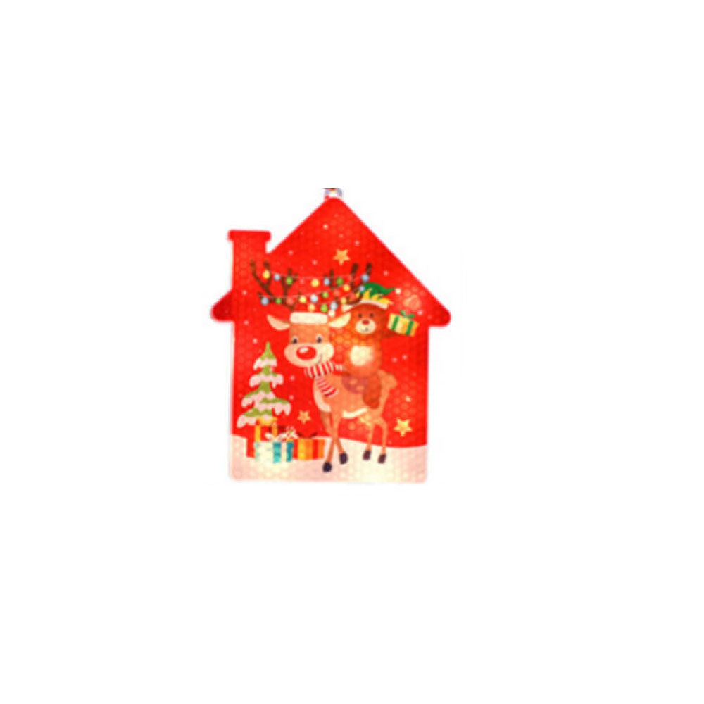 Yeouu | Christmas Decorative LED Plastic Painted Hanging Lights