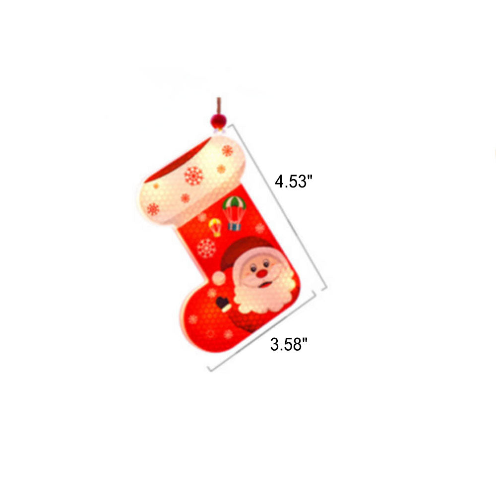 Yeouu | Christmas Decorative LED Plastic Painted Hanging Lights