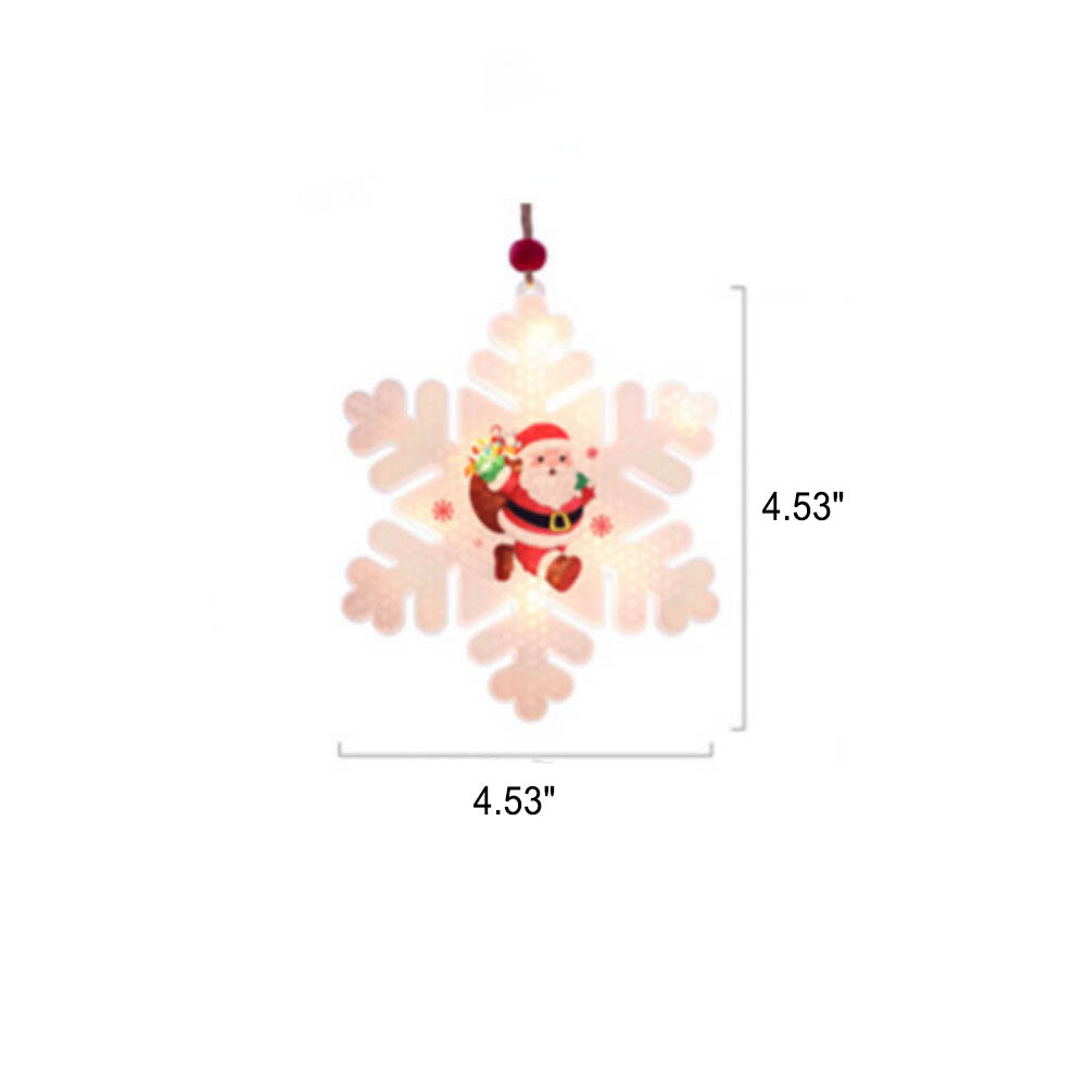 Yeouu | Christmas Decorative LED Plastic Painted Hanging Lights