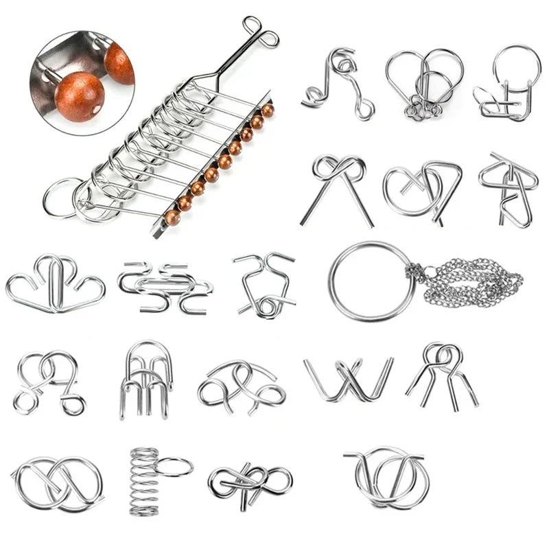 3D Montessori Metal Puzzle Set