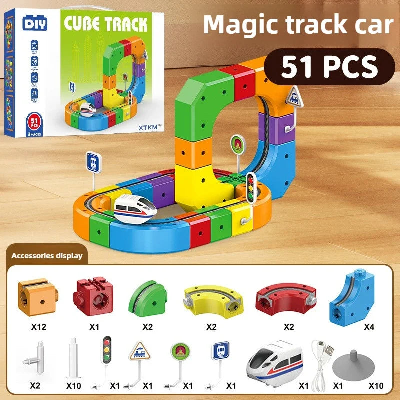 Anti-Gravity Magnetic Track Train Set